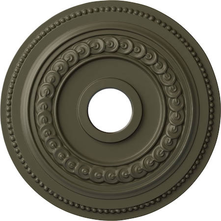 Ekena Millwork Oldham Ceiling Medallion (Fits Canopies up to 8 5/8"), 18"OD x 3 3/8"ID x 7/8"P, Witch Hazel CM18OL1WHF